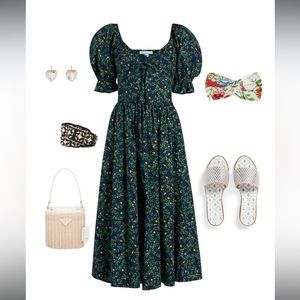 Hill house Ophelia Dress in Midnight Garden